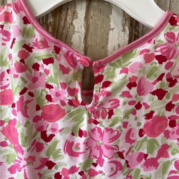 Hanna Andersson Pink Floral Cotton Knit Dress - size 130 - 8 year old - Picture 6 of 8